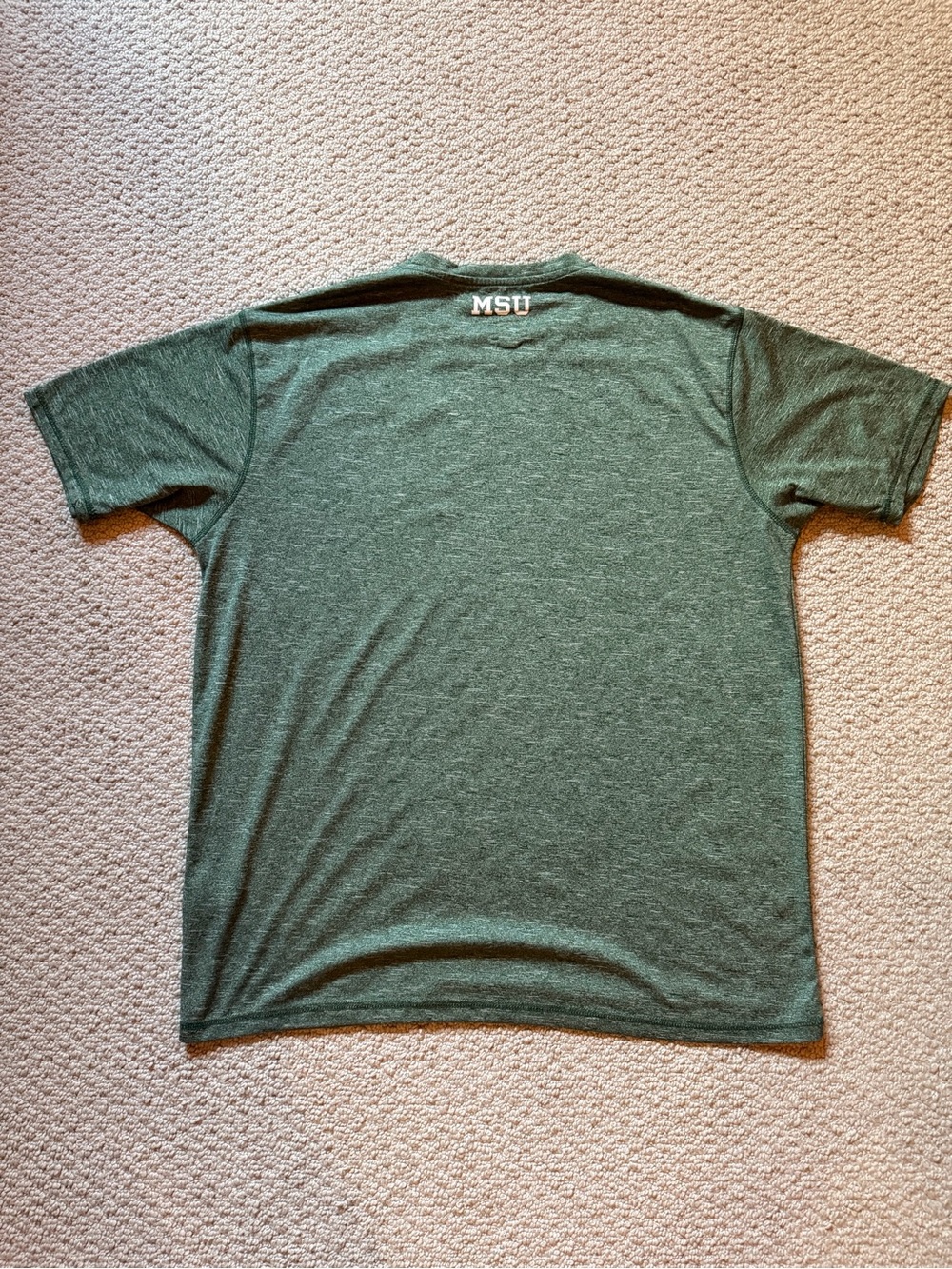 Section 101 Michigan State Spartans Heather Green Performance T-Shirt Size XL - Picture 2 of 5